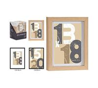 Gift Decor Portafotos de Pared Marrón claro 17 x 2,5 x 22,5 cm Natural Madera MDF (1 uds)