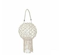 Gift Decor Portavelas Macramé Blanco Algodón 26 x 66 x 26 cm (4 Unidades)