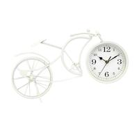 Gift Decor Reloj de Mesa Bicicleta Blanco Metal 40 x 19,5 x 7 cm (4 Unidades)