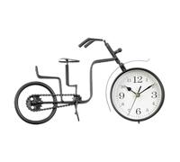 Gift Decor Reloj de Mesa Bicicleta Negro Metal 33 x 21 x 4 cm (4 Unidades)