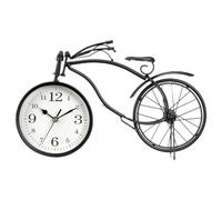 Gift Decor Reloj de Mesa Bicicleta Negro Metal 36 x 22 x 7 cm (4 Unidades)