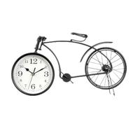 Gift Decor Reloj de Mesa Bicicleta Negro Metal 38 x 20 x 4 cm (4 Unidades)