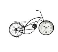 Gift Decor Reloj de Mesa Bicicleta Negro Metal 42 x 24 x 10 cm (4 Unidades)