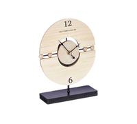 Gift Decor Reloj de Mesa Bolas Negro Metal Madera MDF 20,5 x 26,5 x 7 cm (6 Unidades)