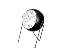 Gift Decor Reloj de Mesa Negro Metal 18 x 21 x 12 cm (4 Unidades)