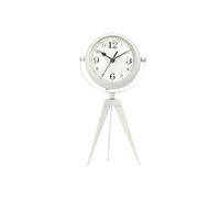 Gift Decor Reloj de Mesa Trípode Blanco Metal 14 x 30 x 11 cm (4 Unidades)