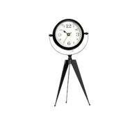 Gift Decor Reloj de Mesa Trípode Negro Metal 12 x 30 x 12 cm (4 Unidades)