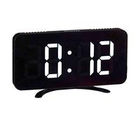 Gift Decor Reloj Digital de Sobremesa Espejo Negro ABS (15,7 x 7,7 x 1,5 cm)