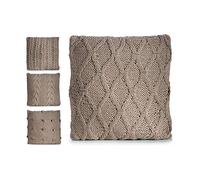 Gift Decor S3602539 Cojín Beige, Lana, 45 x 17 x 45 cm