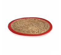 Gift Decor Salvamantel Natural Rojo 35 x 1 x 35 cm (48 Unidades)