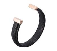Gift for Men Bracelet Men with Engraving, Men's Bracelets Open Party Bracelets Black Wrist Chain Stainless Steel, Faux, Without Zirconia