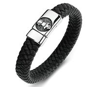 Gift for Men Bracelets Man, Bracelet Men's Owl Bracelets Men's Engraving Bracelet Stainless Steel with Magnetic Clasp