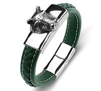 Gift for Men Bracelets Personalised Charm Bracelets Tiger Bracelets for Men Wrist Chain Stainless Steel with Magnetic Clasp