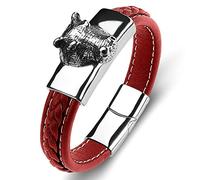Gift for Men Bracelets Personalised Charm Bracelets Tiger Bracelets for Men Wrist Chain Stainless Steel with Magnetic Clasp