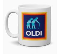 Gift Island Oldi - Taza divertida para cumpleaños, Navidad o Papá Noel secreto, regalo para abuelo o abuela, papá o mamá, para viejos amigos, vecinos, taza de café de 11 onzas
