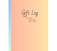 Gift Log: Take notes... what I got, what to give, what I wan