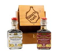 Gift packaging with pouch Wood - DUET RUSTIC with 2 Cubic Balsamic Vinegar of Modena 250 ml