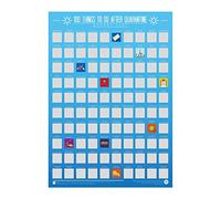 Gift Republic 100 cosas que hacer después de la cuarentena lista de cubos Scratch Off Poster