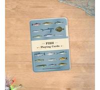 Gift Republic Ecologie Fish - Cartas de juego impermeables y ecológicas, cartas duraderas para el hogar, viajes y juegos al aire libre