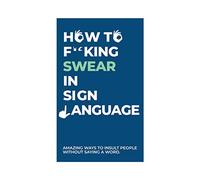 Gift Republic GR490081 Cómo jurar en Tarjetas de lenguaje de señas, Azul