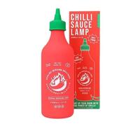 Gift Republic Lámpara de silicona con botella de salsa de chile, lámpara de escritorio táctil de moda, luz de decoración de dormitorio, luz de silicona suave recargable por USB, luz nocturna portátil