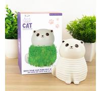 Gift Republic Maceta de chía, cerámica, Color Blanco, tamaño Mediano