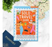 Gift Republic Tarjetas de guía de viaje en solitario - 100 consejos de viaje en solitario, consejos de seguridad e inspiración | Compañero de viaje de bolsillo para aventuras en solitario y mochileros