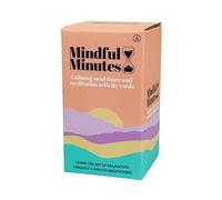 Gift Republic Tarjetas de meditación de minutos conscientes y temporizador de arena de 5 minutos, regalo de meditación calmante, cuidado personal, afirmación, alivio de la ansiedad