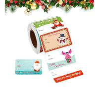 Gift Stickers - Christmas Name Tags, Wrapping and Crafting, Adhesive Favor Labels for Party Gift Classroom Activities Office Presents, Adds Personalized Touch Packaging, Multi Color