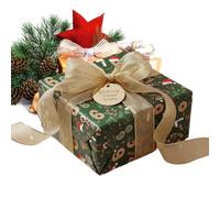 Gift Wrap - Thick Smooth Festive Decorations, Premium Holiday Paper, Multiple Designs, Art & Craft Supplies, Roll Set Red Green for Friends, Offices Jewelry Boxes Birthday Celebration