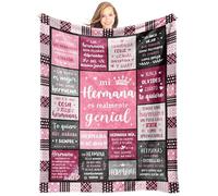 Giftasy Regalo Hermana, Regalos Mujer Cumpleanos - Manta Llena de Bendiciones, Regali para Mi Hermanas, Hermanas Mayor, Navidad (157x132 cm)