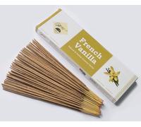Giftbrit - Varillas de Incienso con Fragancia de Vainilla Francesa Natural y Herbal, 100 Varillas con Soporte de Incienso para meditación, Yoga, Iglesia, relajación, curación y positividad