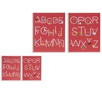 Giftdecor Cuadro Abecedario Infantil 41.2 x 51.5 cm Surtidos (Set de 2)