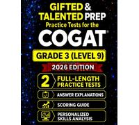 Gifted and Talented Test Prep for the CogAT® - Grade 3: Two Practice Tests with Detailed Answer Explanations, Personalized Performance Report, and ... (CogAT® Mastery for Gifted Placement)