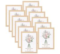 Giftgarden Juego de 12 Marco 15x20, Marcos para Cuadros de PVC Color Madera Ideal para Fotos, Pósters y Certificados, para Colgar en la Pared o Colocar Sobre una Mesa