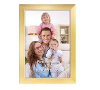 Giftgarden Marco 10x15cm, Marcos de Fotos Dorado de PVC, Perfecto para Enmarcar Paisajes, Retratos, Obras de Arte y Fotografías, Ideal Opción para Espacios de Arte, Oficinas y Hogares