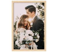 Giftgarden Marco 20x30, Marcos de Fotos Color Madera de PVC, Perfecto para Enmarcar Paisajes, Retratos, Obras de Arte y Fotografías, Ideal Opción para Espacios de Arte, Oficinas y Hogares