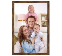 Giftgarden Marco 20x30cm, Marcos de Fotos Marrón Rústico de PVC, Perfecto para Enmarcar Paisajes, Retratos, Obras de Arte y Fotografías, Ideal Opción para Espacios de Arte, Oficinas y Hogares