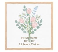 Giftgarden Marco 25x25, Marco Cuadro 25x25 Color Madera de PVC, Perfecto para Enmarcar Paisajes, Retratos, Obras de Arte y Fotografías, Ideal Opción para Espacios de Arte, Oficinas y Hogares