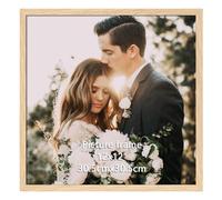 Giftgarden Marco 30x30, Marcos de Fotos Color Madera de PVC, Perfecto para Enmarcar Paisajes, Retratos, Obras de Arte y Fotografías, Ideal Opción para Espacios de Arte, Oficinas y Hogares