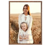 Giftgarden Marco 30x40, Marcos de Fotos Color Marrón de PVC, Perfecto para Enmarcar Paisajes, Retratos, Obras de Arte y Fotografías, Ideal Opción para Espacios de Arte, Oficinas y Hogares