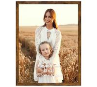 Giftgarden Marco 30x40cm, Marcos de Fotos Marrón Rústico de PVC, Perfecto para Enmarcar Paisajes, Retratos, Obras de Arte y Fotografías, Ideal Opción para Espacios de Arte, Oficinas y Hogares