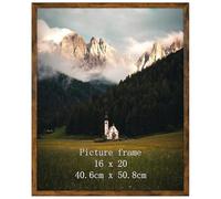 Giftgarden Marco 40x50cm, Marcos de Fotos Marrón Rústico de PVC, Perfecto para Enmarcar Paisajes, Retratos, Obras de Arte y Fotografías, Ideal Opción para Espacios de Arte, Oficinas y Hogares