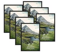 Giftgarden Marco 40x60, Juego de 7 Marcos 40x60 Negro Aluminio de Pared, Para Decorar Salones, Pasillos, Dormitorios, Oficinas