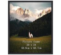 Giftgarden Marco 50x60, Marcos de Fotos Negro de Aluminio, Perfecto para Enmarcar Paisajes, Retratos, Obras de Arte y Fotografías, Ideal Opción para Espacios de Arte, Oficinas y Hogares