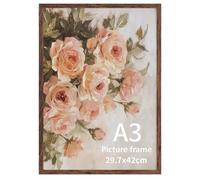 Giftgarden Marco A3, Marcos de Fotos Marrón de PVC, Perfecto para Enmarcar Paisajes, Retratos, Obras de Arte y Fotografías, Ideal Opción para Espacios de Arte, Oficinas y Hogares