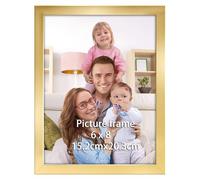 Giftgarden Marco Fotos 15x20cm, Marcos de Fotos Dorado de PVC, Perfecto para Enmarcar Paisajes, Retratos, Obras de Arte y Fotografías, Ideal Opción para Espacios de Arte, Oficinas y Hogares
