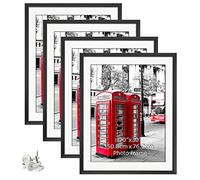 Giftgarden Marcos de póster de 24 x 36 pulgadas, paspartú para mostrar fotos de 20 x 30 pulgadas, paquete de 4 marcos de fotos negros de 24 x 36 pulgadas sin paspartú, arte de pared de 20 x 30