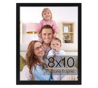 Giftgarden Portarretratos de 8 x 10 pulgadas, negro, marco de fotos delgado de 8 x 10 pulgadas para pared o mesa, individual