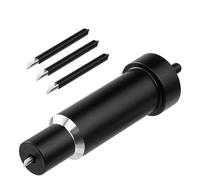 Giftgorde 3 cuchillas de corte de punta para Cricut Maker 3/Maker/Explore 3/Air 2/Air/One, negro, hoja de punta profunda + carcasa para cortar materiales gruesos: espuma